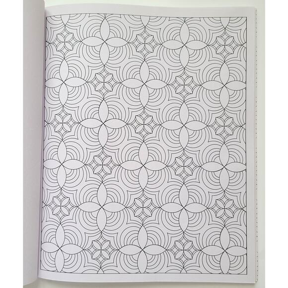 Coloring Book Design Art Scholastic Geometric Symmetric Like New Children Adults - Picture 6 of 11